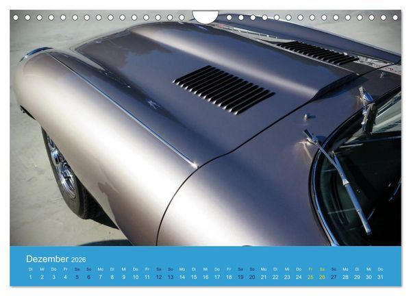 Produktbild: Jaguar E-Type Memorial (Wandkalender 2026 DIN A4 quer), CALVENDO Monatskalender