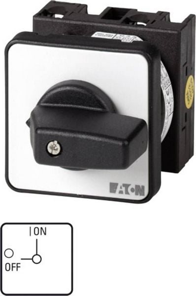 Produktbild: Eaton T0-1-102/E Nockenschalter 20 A 1 x 90 &deg; Grau, Schwarz 1 St.