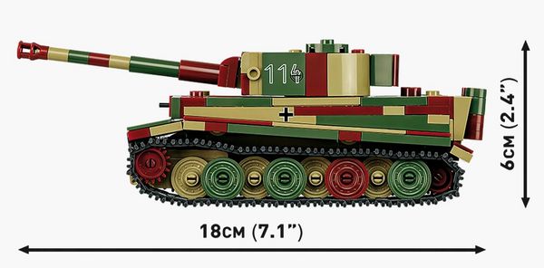 Produktbild: COBI Historical Collection 2735 - Panzer KPFW.VI TIGER AUSF.E, Bausatz 1:48, 422 Klemmbausteine
