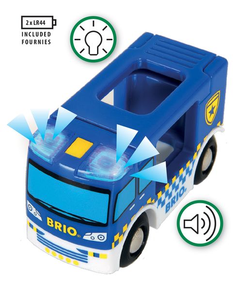 Produktbild: BRIO - Polizeiwagen mit Licht und Sound