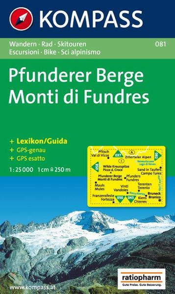 Produktbild: Pfunderer Berge - Monti di Fundres