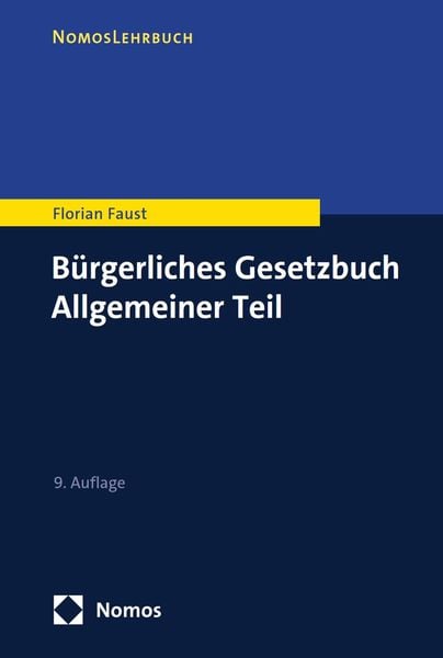 Produktbild: B&uuml;rgerliches Gesetzbuch Allgemeiner Teil