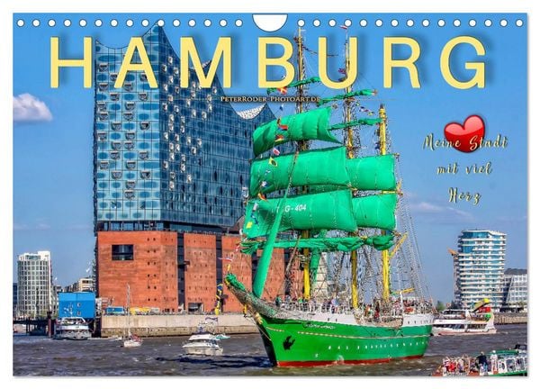 Produktbild: Hamburg - meine Stadt mit viel Herz (Wandkalender 2026 DIN A4 quer), CALVENDO Monatskalender