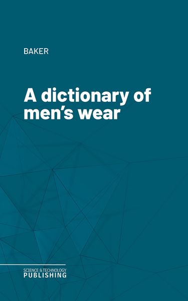 Produktbild: A dictionary of men's wear