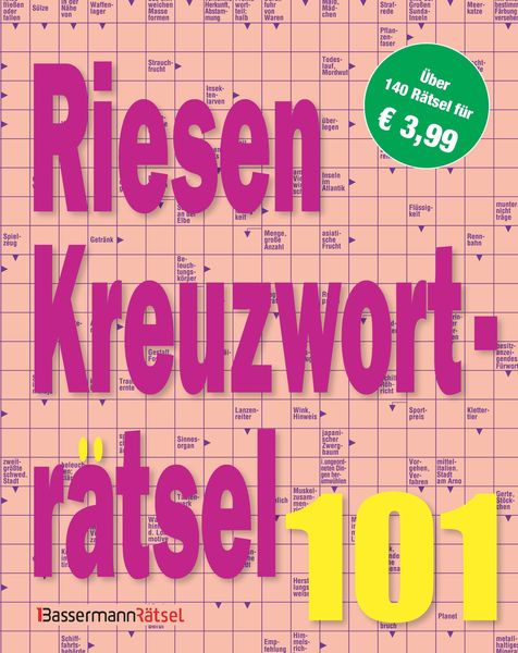 Produktbild: Riesen-Kreuzwortr&auml;tsel 101