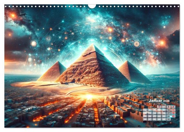 Produktbild: Weltwunder: Antike und neue: Visualisiert durch Moderne KI-Kunst (Wandkalender 2026 DIN A3 quer), CALVENDO Monatskalender