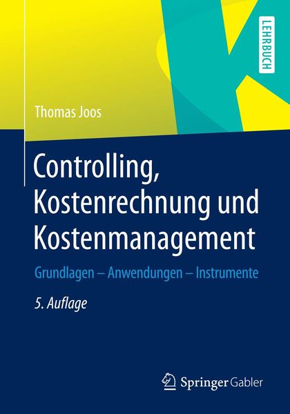 Produktbild: Controlling, Kostenrechnung und Kostenmanagement