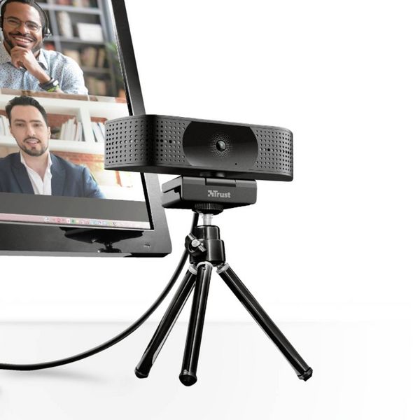Produktbild: Trust Teza 4K-Webcam 3840 x 2160 Pixel Standfu&szlig;, Klemm-Halterung