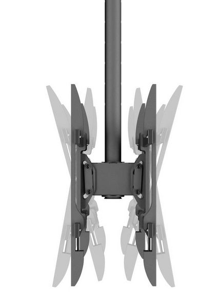 Produktbild: SpeaKa Professional SP-TVCM-550 TV-Deckenhalterung 109,2 cm (43") - 218,4 cm (86&rdquo;) Neigbar, Schwenkbar, H&ouml;henverstellbar