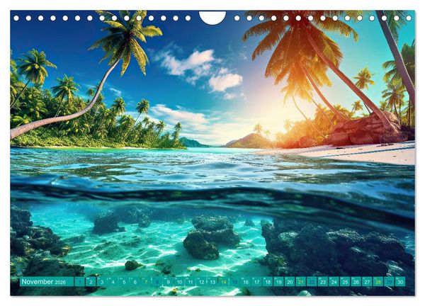 Produktbild: Sehnsucht Strandparadies (Wandkalender 2026 DIN A4 quer), CALVENDO Monatskalender