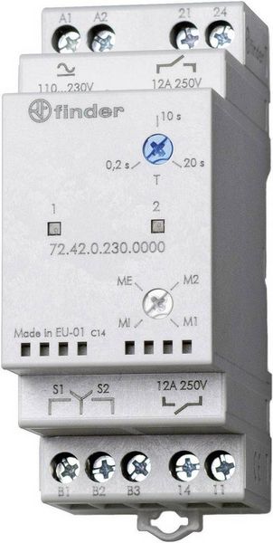 Produktbild: Finder Pumpen-Umschaltrelais 24 V/DC, 24 V/AC 1 Schlie&szlig;er, 1 Schlie&szlig;er 1 St. 72.42.0.024.0000