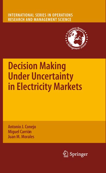 Produktbild: Decision Making Under Uncertainty in Electricity Markets