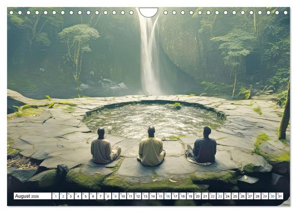 Produktbild: Meditation und weiter Horizont (Wandkalender 2026 DIN A4 quer), CALVENDO Monatskalender