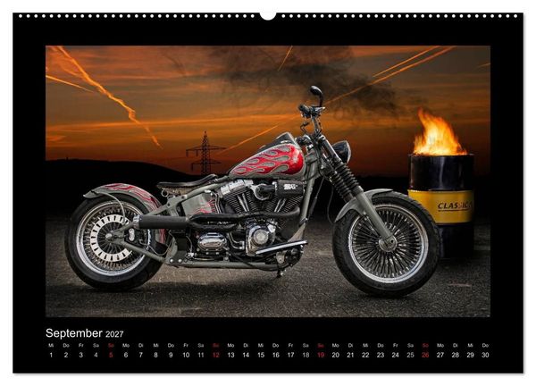 Produktbild: Motorrad-Tr&auml;ume &ndash; Chopper und Custombikes (hochwertiger Premium Wandkalender 2027 DIN A2 quer), Kunstdruck in Hochglanz