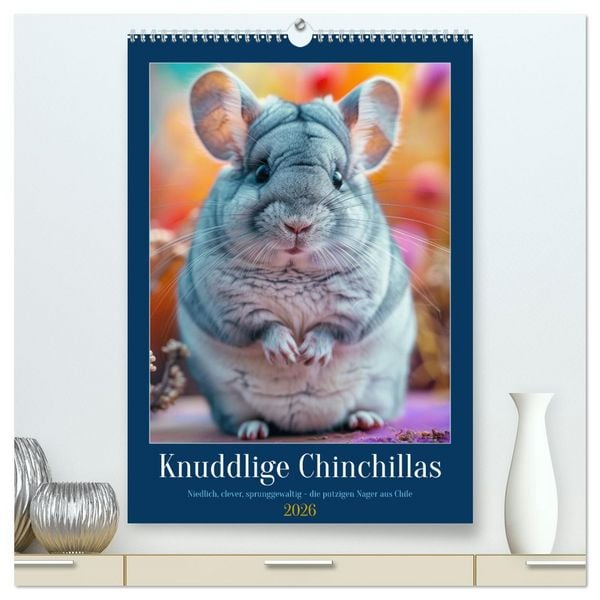 Produktbild: Waurick, K: Knuddlige Chinchillas (hochwertiger Premium Wand