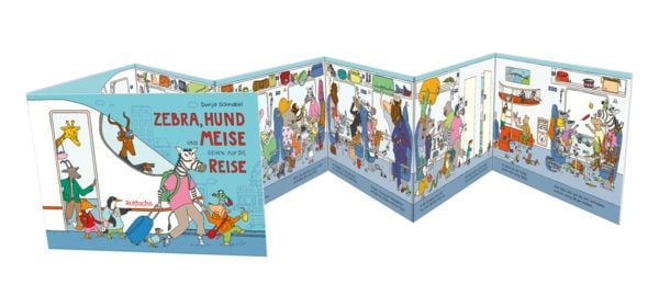 Produktbild: Zebra, Hund und Meise gehen auf die Reise. Eisenbahn-Leporello