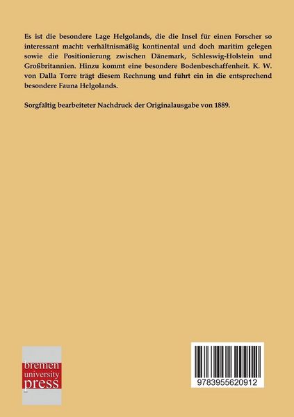 Produktbild: Die Fauna von Helgoland