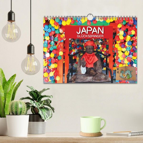 Produktbild: Japan Gl&uuml;cksbringer (Wandkalender 2027 DIN A4 quer), CALVENDO Monatskalender