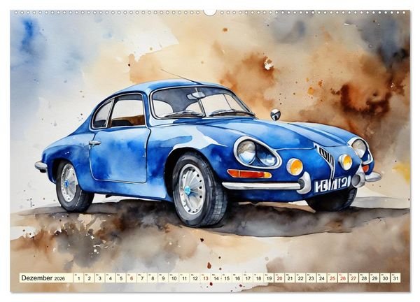 Produktbild: Oldtimer - Kultmodelle aus den 1960er Jahren (Wandkalender 2026 DIN A2 quer), CALVENDO Monatskalender