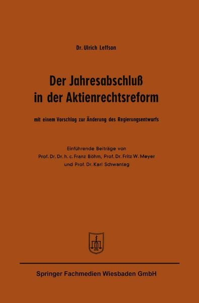 Produktbild: Der Jahresabschlu&szlig; in der Aktienrechtsreform