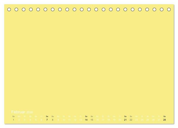 Produktbild: Bastelkalender - Gelb (Tischkalender 2026 DIN A5 quer), CALVENDO Monatskalender
