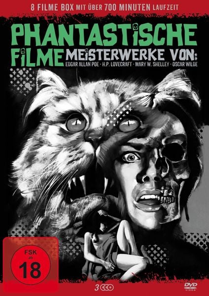 Produktbild: Phantastische Filme - Meisterwerke von E.A.Poe, H.P.Lovecraft, M.W.Shelley, Oscar Wilde [3 DVDs]