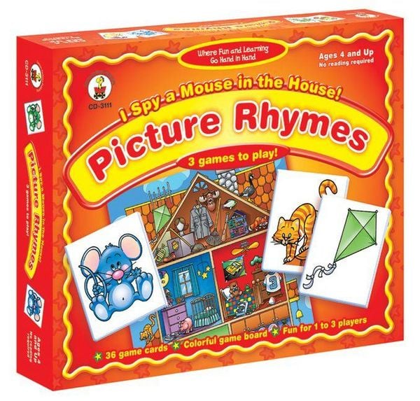 Produktbild: I Spy a Mouse in the House! Picture Rhymes Board Game