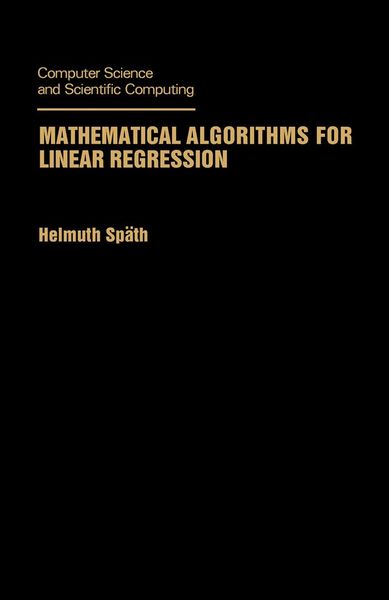 Produktbild: Mathematical Algorithms for Linear Regression