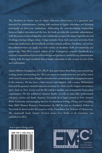 Produktbild: Handbook for Student Law for Higher Education Administrators - Revised edition