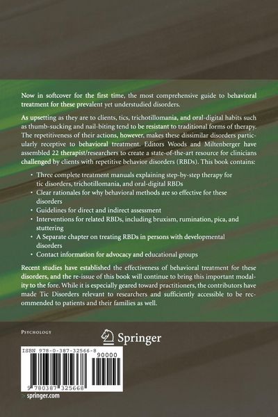 Produktbild: Tic Disorders, Trichotillomania, and Other Repetitive Behavior Disorders