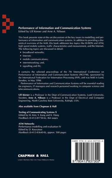Produktbild: Performance of Information and Communication Systems
