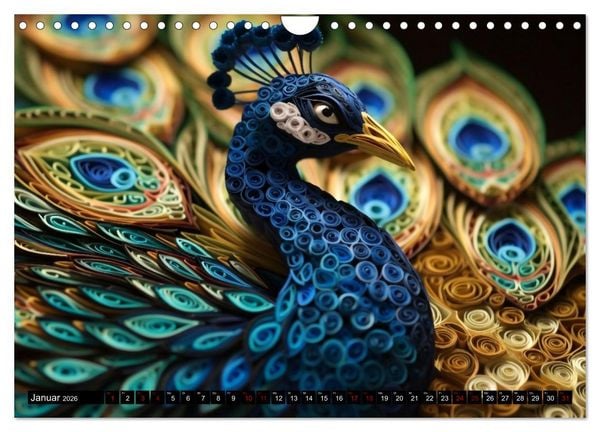 Produktbild: Quilling Inspirationen (Wandkalender 2026 DIN A4 quer), CALVENDO Monatskalender