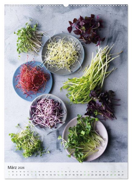 Produktbild: TEUBNER VEGETARISCH (Wandkalender 2026 DIN A2 hoch), CALVENDO Monatskalender