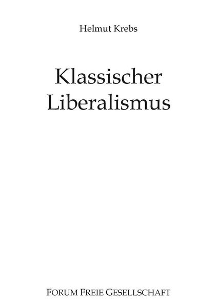 Produktbild: Klassischer Liberalismus