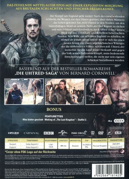The Last Kingdom - Staffel 2 (Softbox) [4 DVDs]
