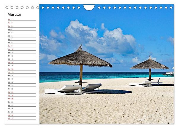 Produktbild: So sch&ouml;n sind die Malediven (Wandkalender 2026 DIN A4 quer), CALVENDO Monatskalender