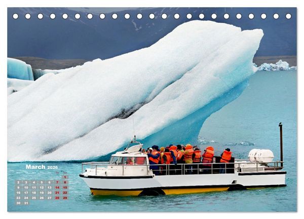 Produktbild: Natural Wonders, Fascinating Places in The World (Desk Calendar 2026 DIN A5 landscape), CALVENDO 12 Month DeskCalendar