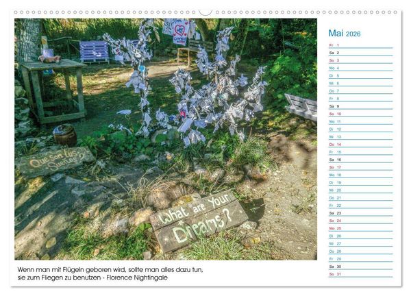 Produktbild: Mein Weg nach Santiago de Compostela mit Zitaten (Wandkalender 2026 DIN A2 quer), CALVENDO Monatskalender