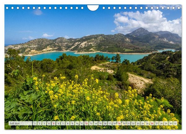 Produktbild: Urlaubsparadies in Nordzypern (Wandkalender 2026 DIN A4 quer), CALVENDO Monatskalender