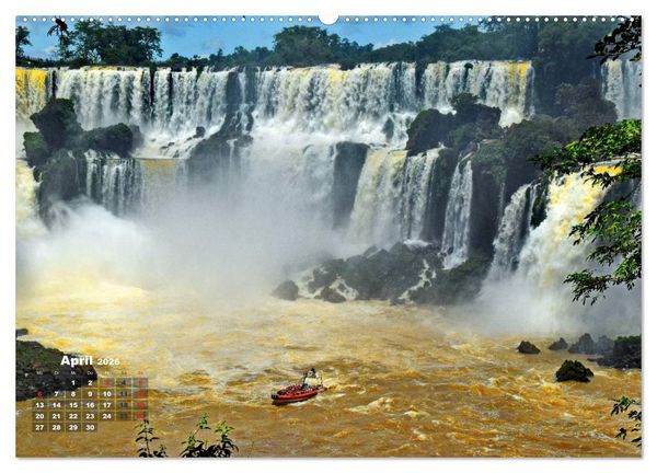 Produktbild: Argentinien. Die Iguaz&uacute;-Wasserf&auml;lle (hochwertiger Premium Wandkalender 2026 DIN A2 quer), Kunstdruck in Hochglanz