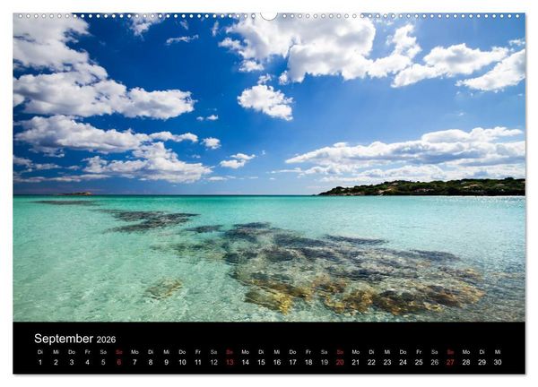 Produktbild: Sardinien / CH-Version (hochwertiger Premium Wandkalender 2026 DIN A2 quer), Kunstdruck in Hochglanz