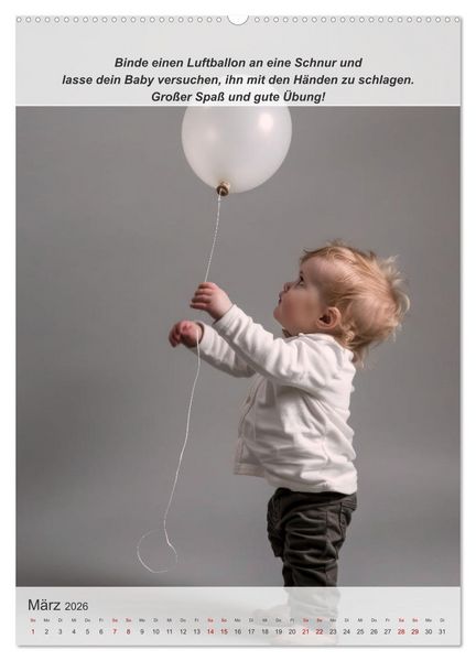 Produktbild: Keine Langeweile mehr f&uuml;r ihr Baby (hochwertiger Premium Wandkalender 2026 DIN A2 hoch), Kunstdruck in Hochglanz
