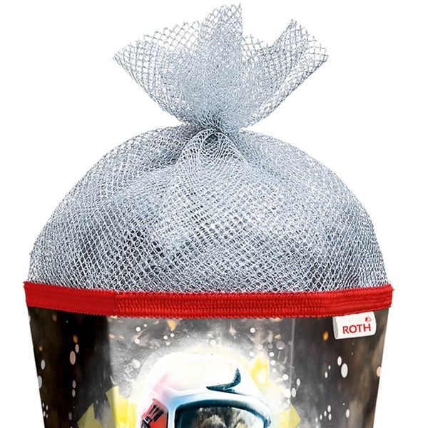 Produktbild: Motivschult&uuml;te, Feuerwehrmann, 85cm, Folie & Silbert&uuml;ll