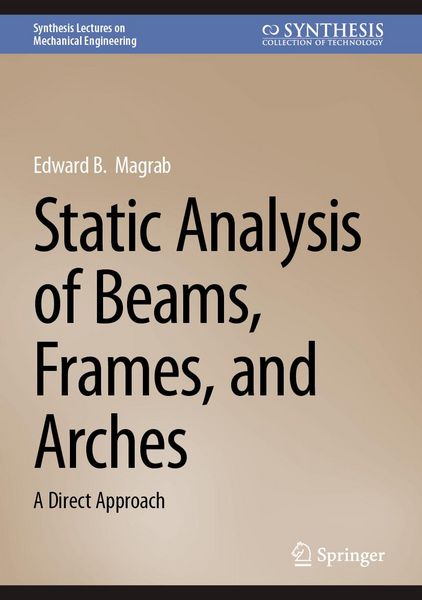 Produktbild: Static Analysis of Beams, Frames, and Arches