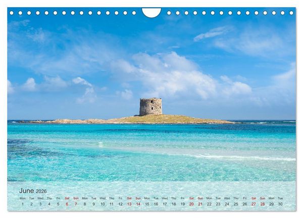 Produktbild: Wonderful Sardinia (Wall Calendar 2026 DIN A4 landscape), CALVENDO 12 Month Wall Calendar