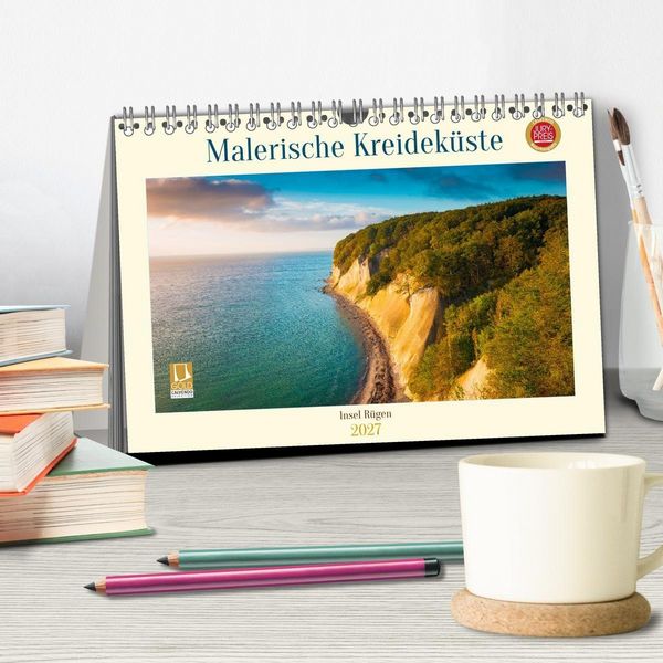 Produktbild: Insel R&uuml;gen - Malerische Kreidek&uuml;ste (Tischkalender 2027 DIN A5 quer), CALVENDO Monatskalender