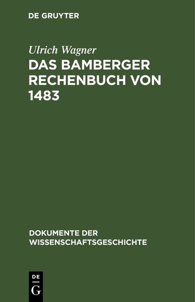 Produktbild: Das Bamberger Rechenbuch von 1483