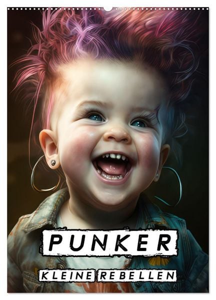 Produktbild: Punker Kleine Rebellen (Wandkalender 2026 DIN A2 hoch), CALVENDO Monatskalender