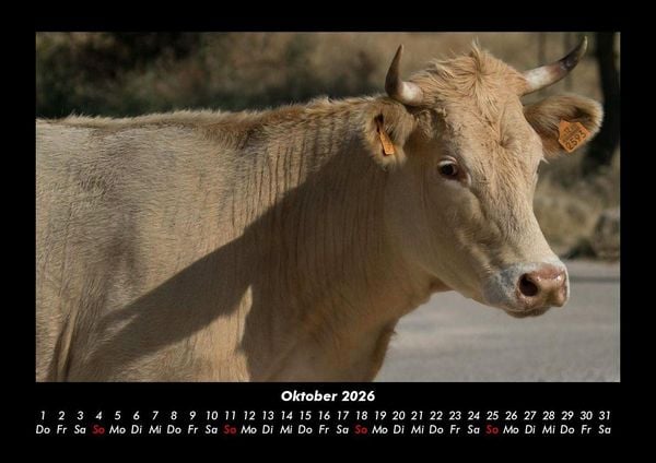Produktbild: Kuhkalender 2026 Fotokalender DIN A3