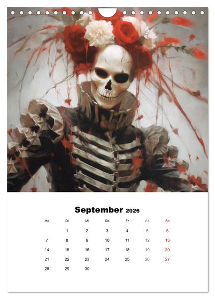 Produktbild: Gothic-Flower-Punk. D&uuml;ster-romantische Kunst (Wandkalender 2026 DIN A4 hoch), CALVENDO Monatskalender